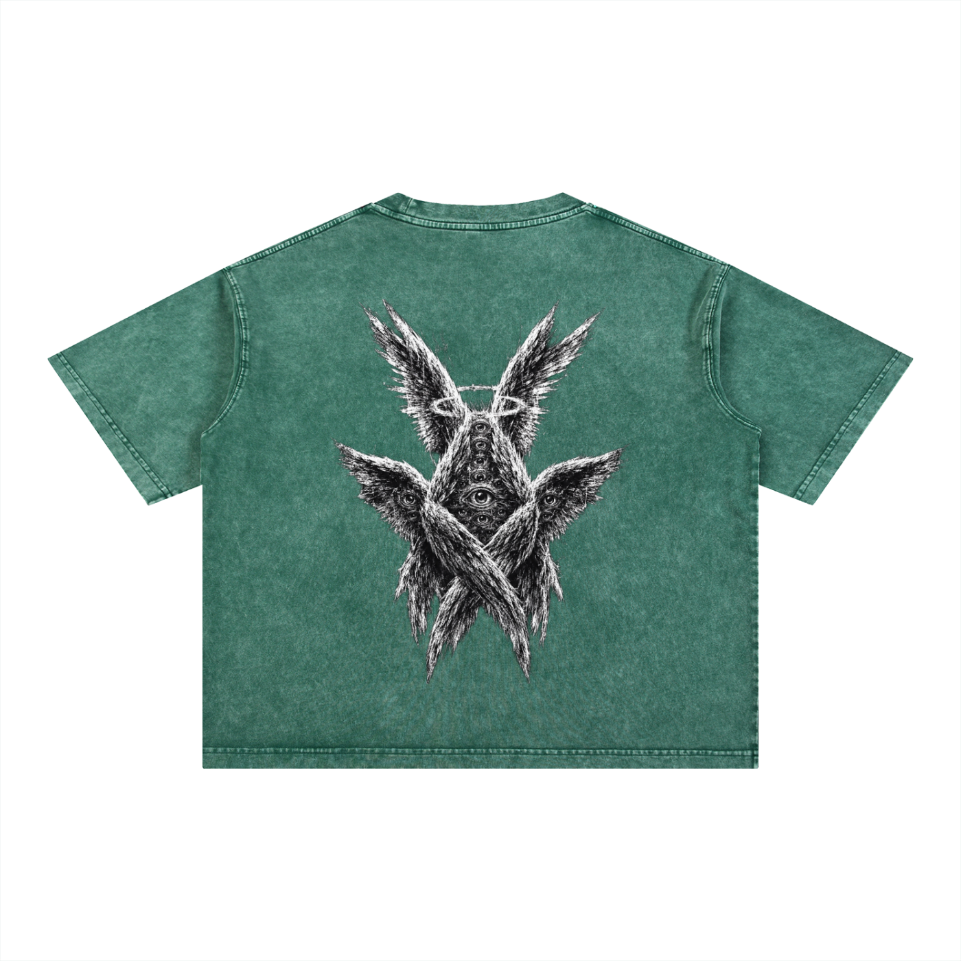 Angels - Christian Tee - Mineral Wash Boxy Cotton T-Shirt