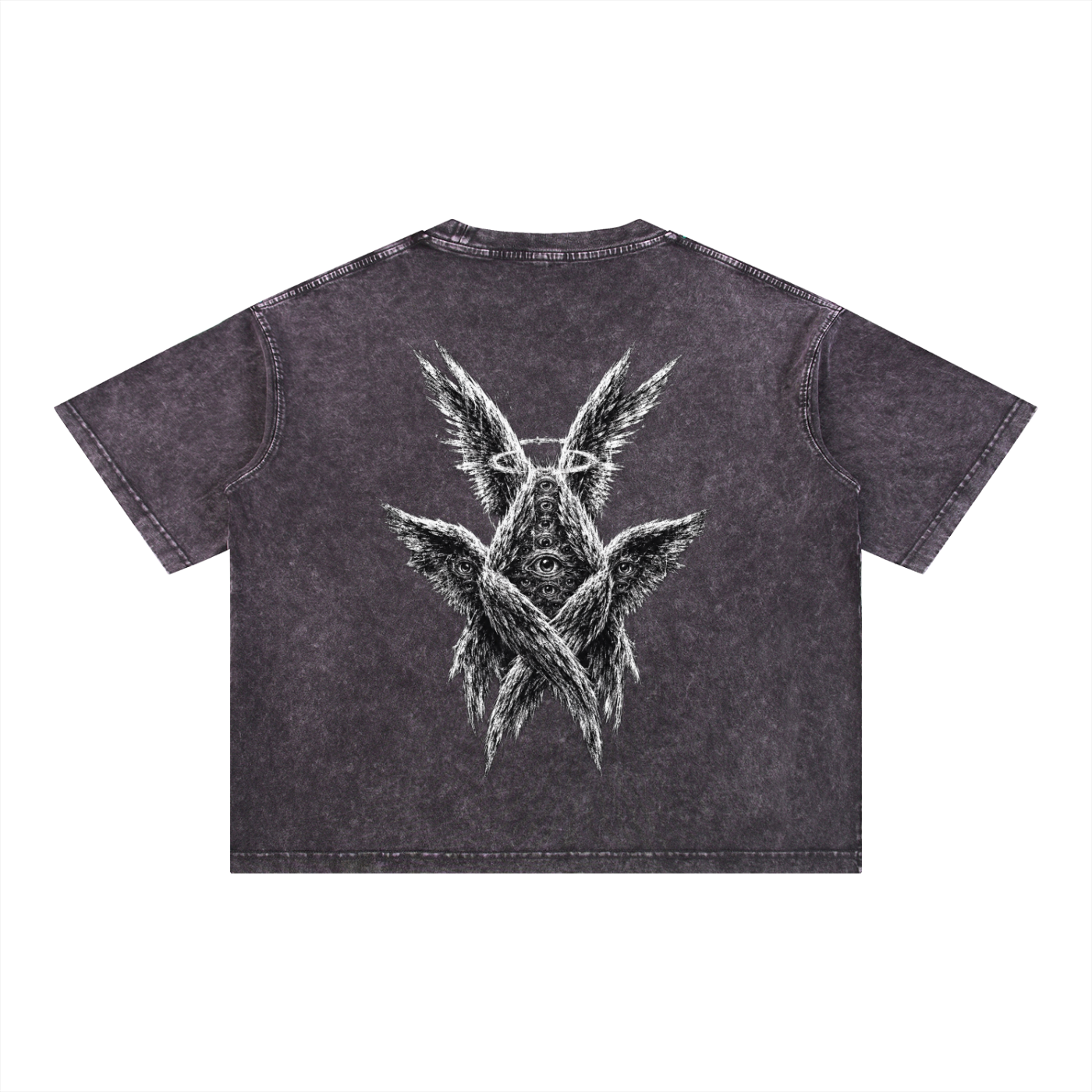 Angels - Christian Tee - Mineral Wash Boxy Cotton T-Shirt