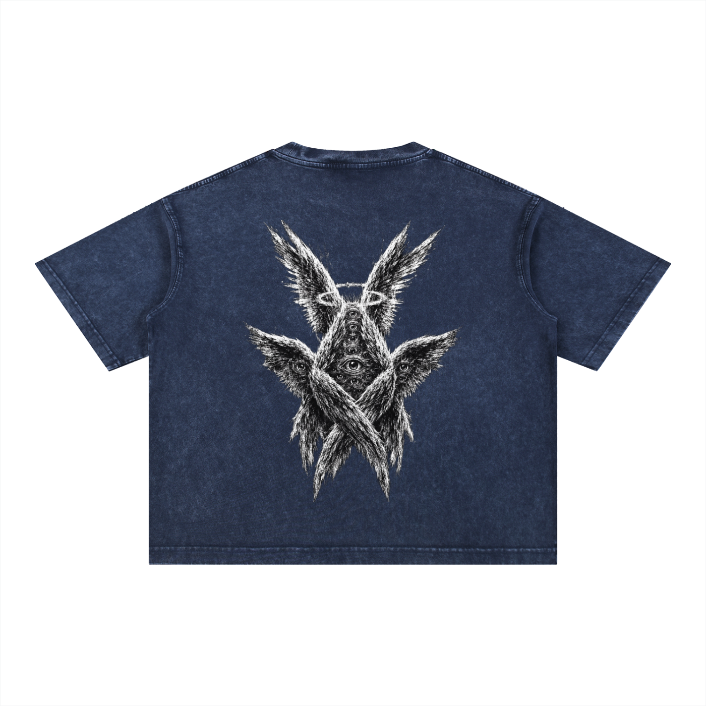 Angels - Christian Tee - Mineral Wash Boxy Cotton T-Shirt