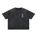 Praise In The Storm - Christian Tee - Mineral Wash Boxy Cotton T-Shirt