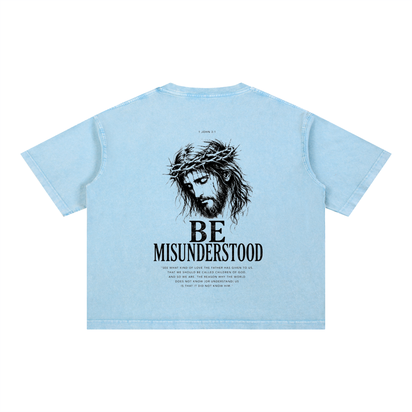Be Misunderstood - Christian Tee - Mineral Wash Boxy Cotton T-Shirt