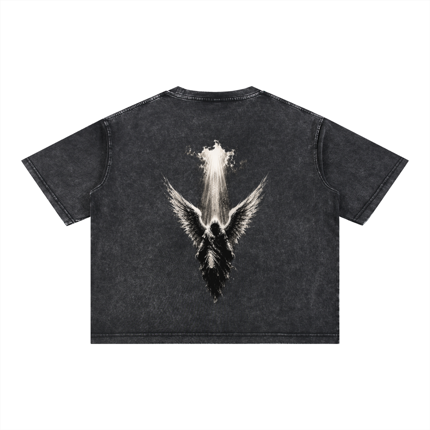 Guardian Angel - Christian Tee - Mineral Wash Boxy Cotton T-Shirt