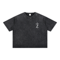 Pray More, Worry Less - Christian Tee - Mineral Wash Boxy Cotton T-Shirt