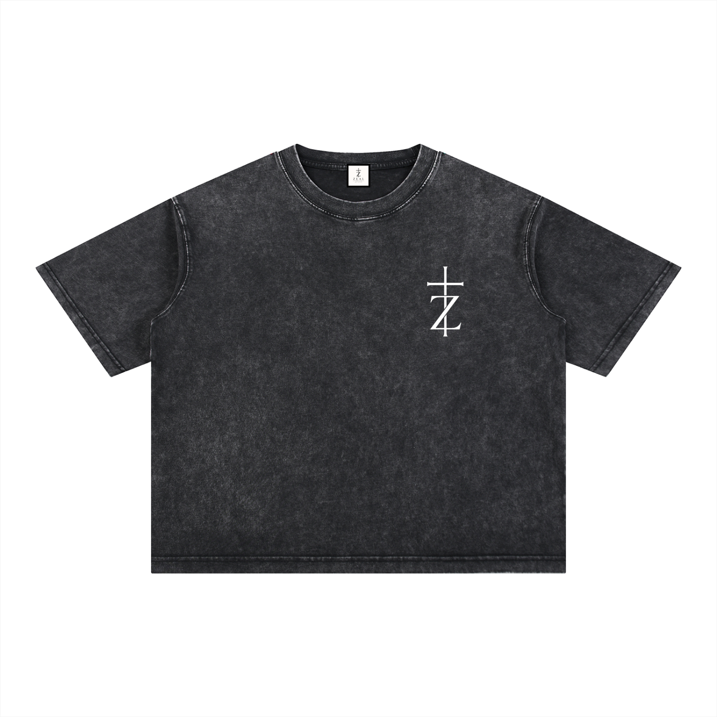 Pray More, Worry Less - Christian Tee - Mineral Wash Boxy Cotton T-Shirt