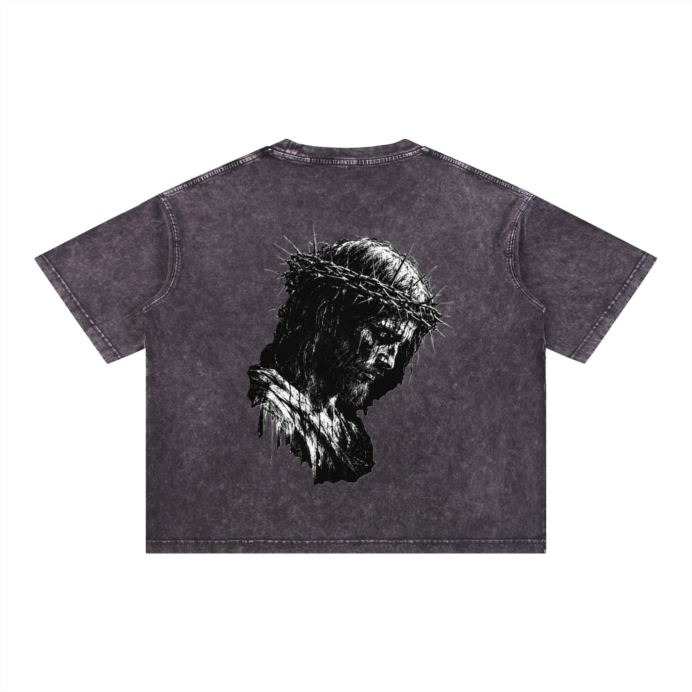 Our Savior - Christian Tee Mineral Wash Boxy Cotton T-Shirt