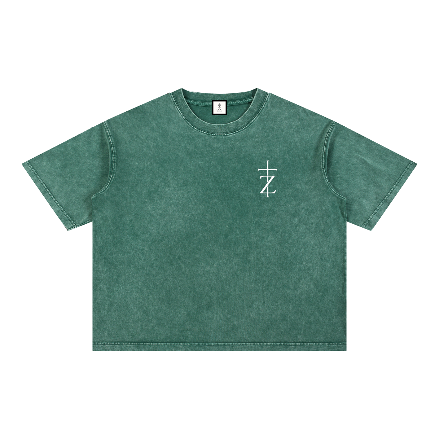 His Mercy - Christian Tee - Mineral Wash Boxy Cotton T-Shirt