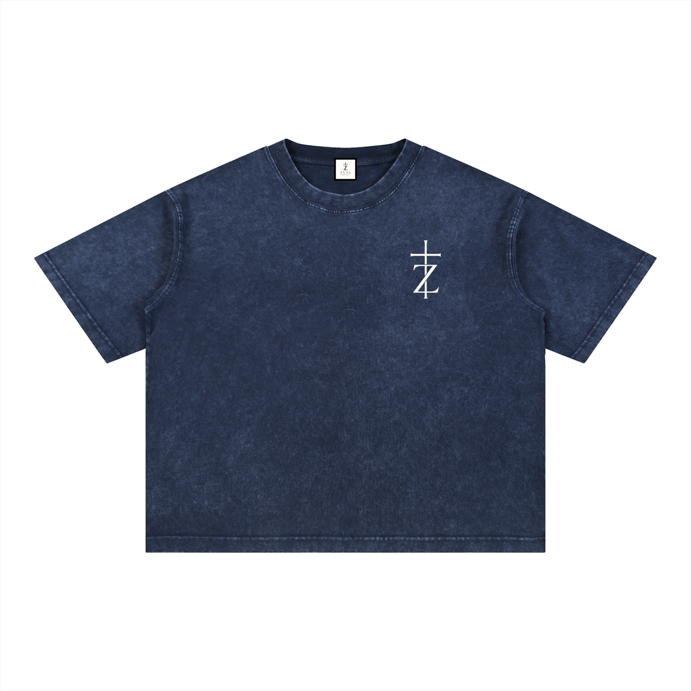 Genesis 1:1 - Christian Tee - Mineral Wash Boxy Cotton T-Shirt
