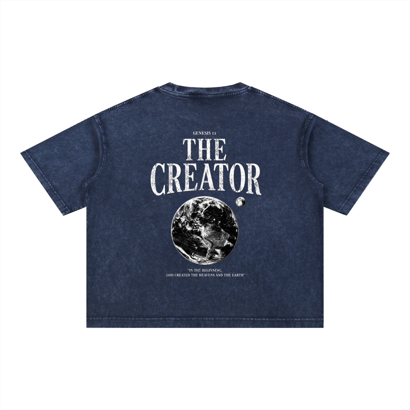 The Creator - Christian Tee - Mineral Wash Boxy Cotton T-Shirt