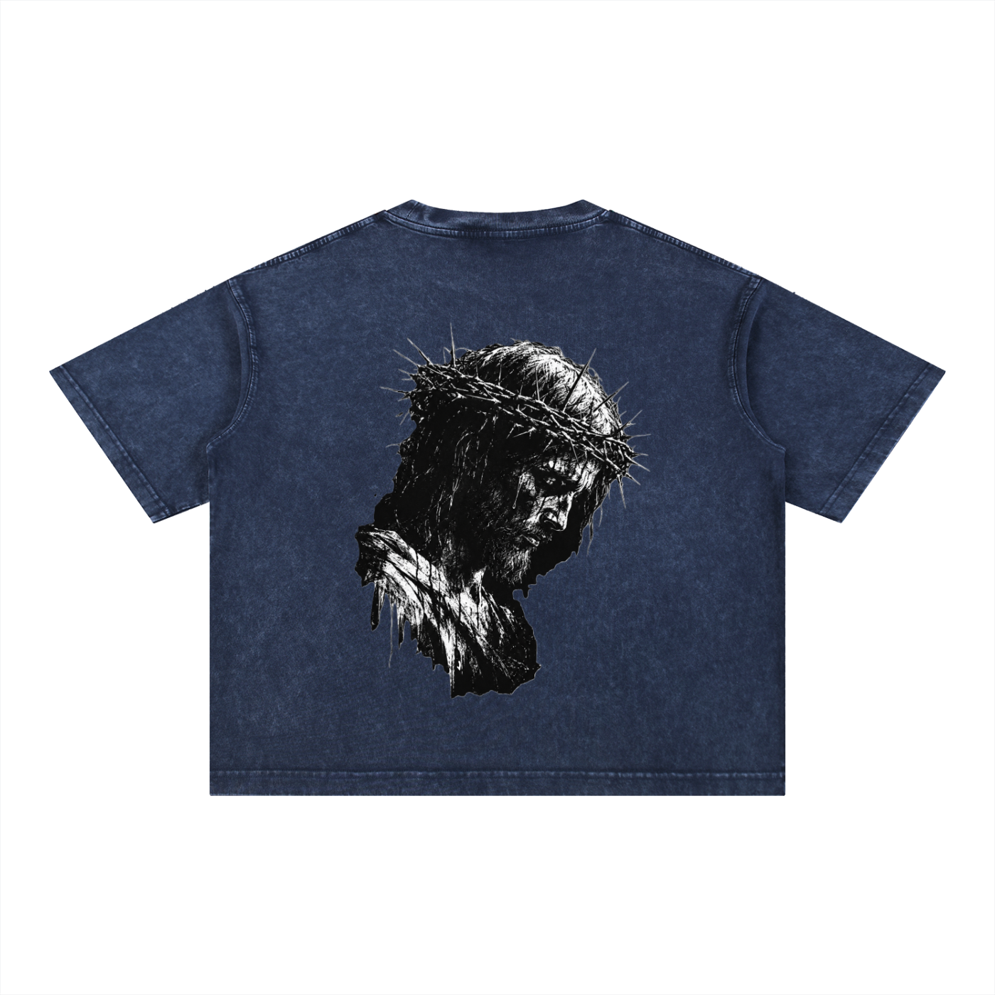 Our Savior - Christian Tee Mineral Wash Boxy Cotton T-Shirt