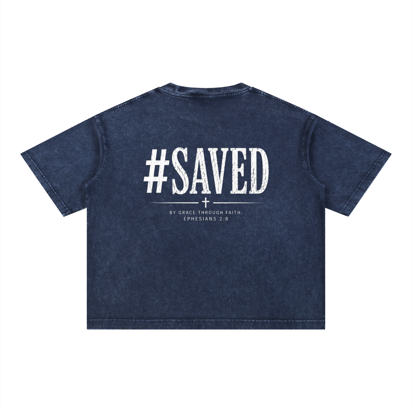 #SAVED - Christian Tee - Mineral Wash Boxy Cotton T-Shirt