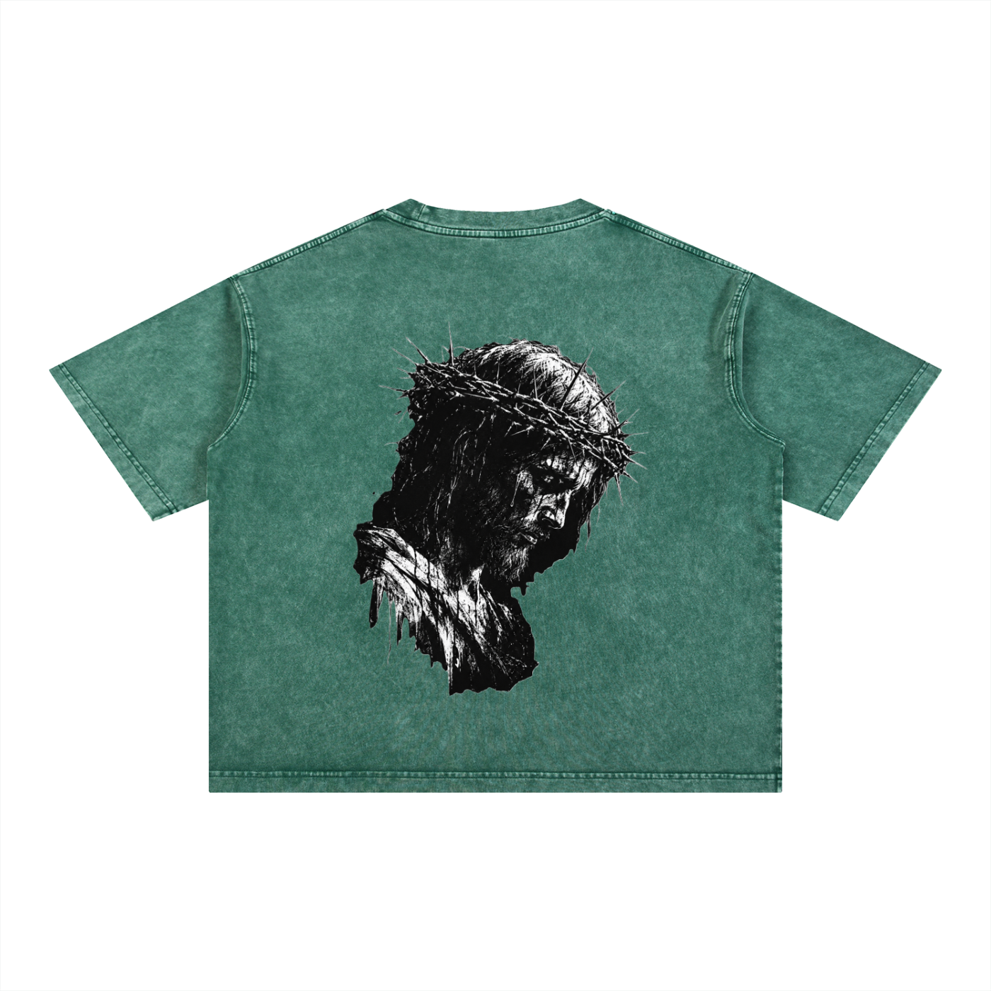 Our Savior - Christian Tee Mineral Wash Boxy Cotton T-Shirt