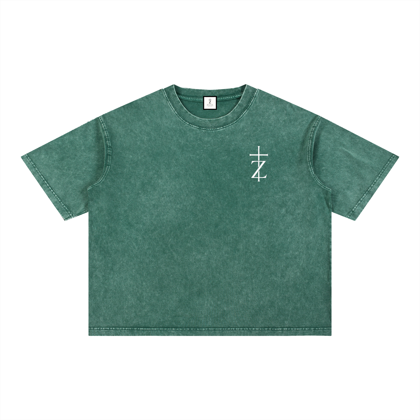 Genesis 1:1 - Christian Tee - Mineral Wash Boxy Cotton T-Shirt