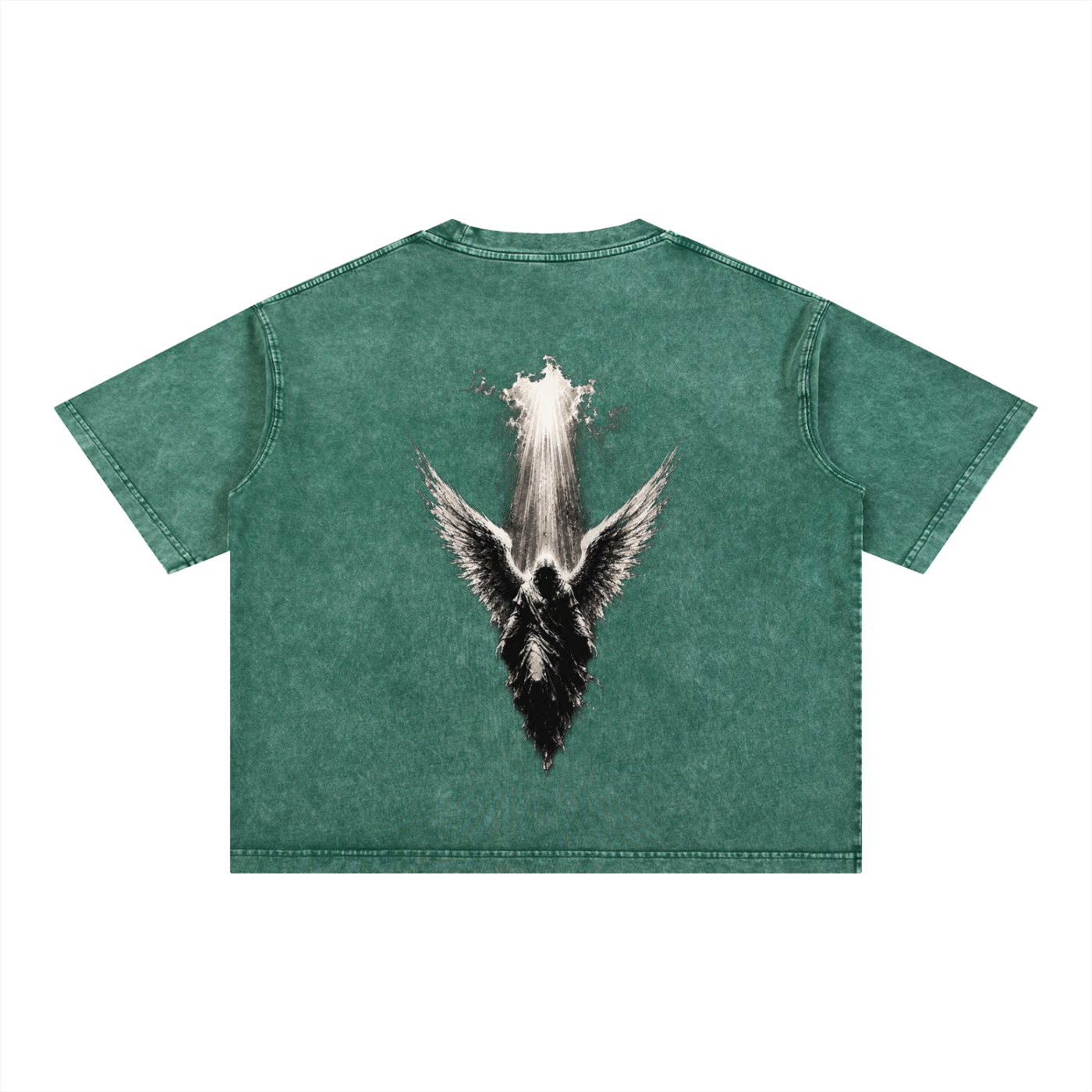 Guardian Angel - Christian Tee - Mineral Wash Boxy Cotton T-Shirt