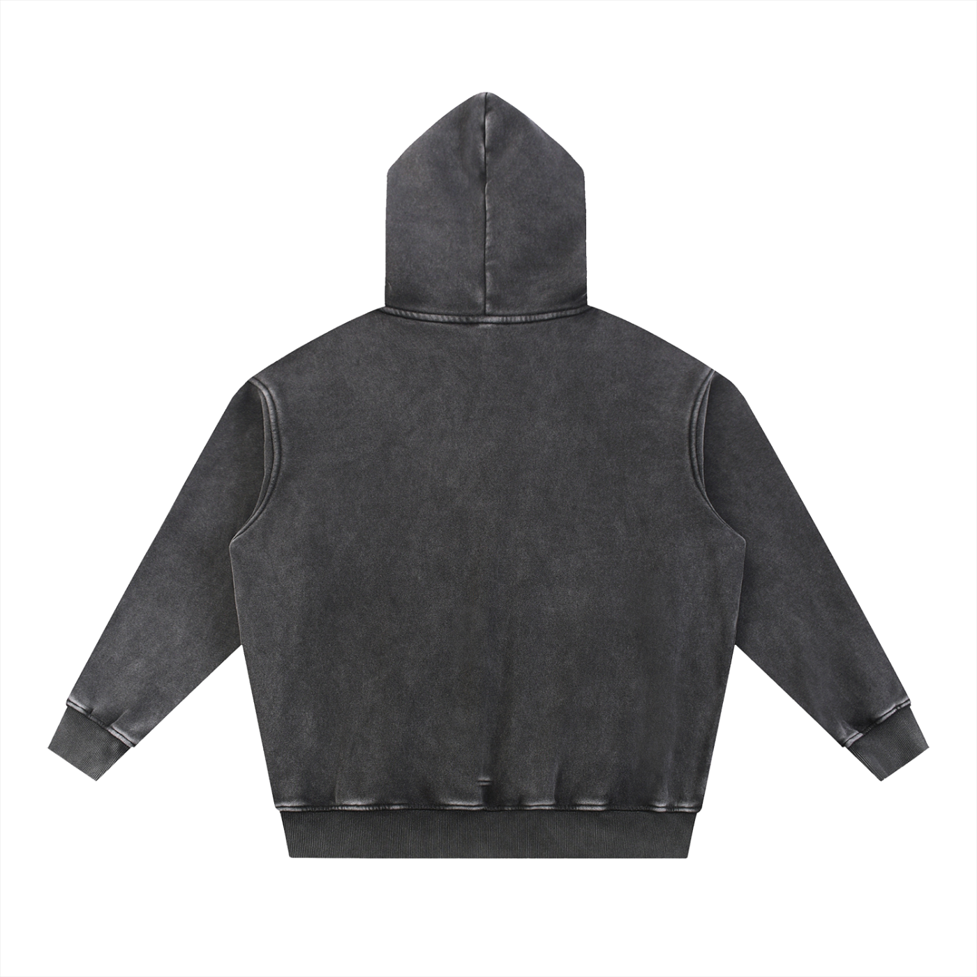 Zeal Threads Logo - Snow Wash Fleece Oversize Hoodie
