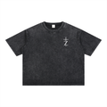 Genesis 1:1 - Christian Tee - Mineral Wash Boxy Cotton T-Shirt