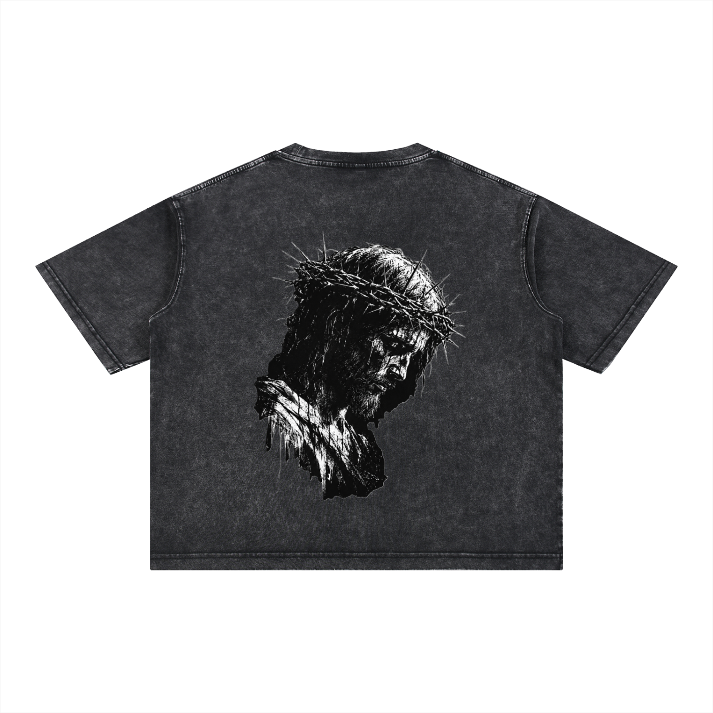 Our Savior - Christian Tee Mineral Wash Boxy Cotton T-Shirt