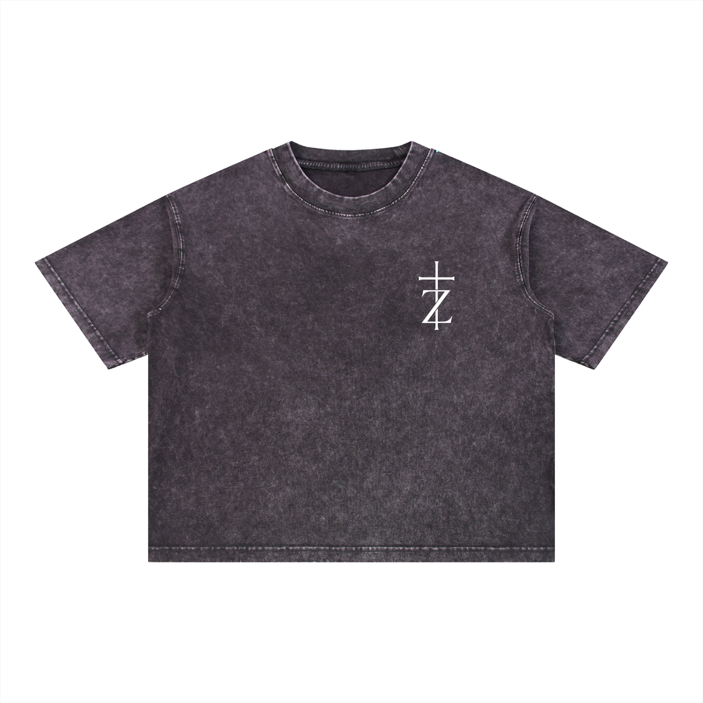 Worry Not, Trust God - Christian Tee - Mineral Wash Boxy Cotton T-Shirt