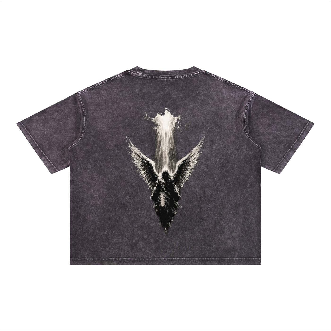 Guardian Angel - Christian Tee - Mineral Wash Boxy Cotton T-Shirt