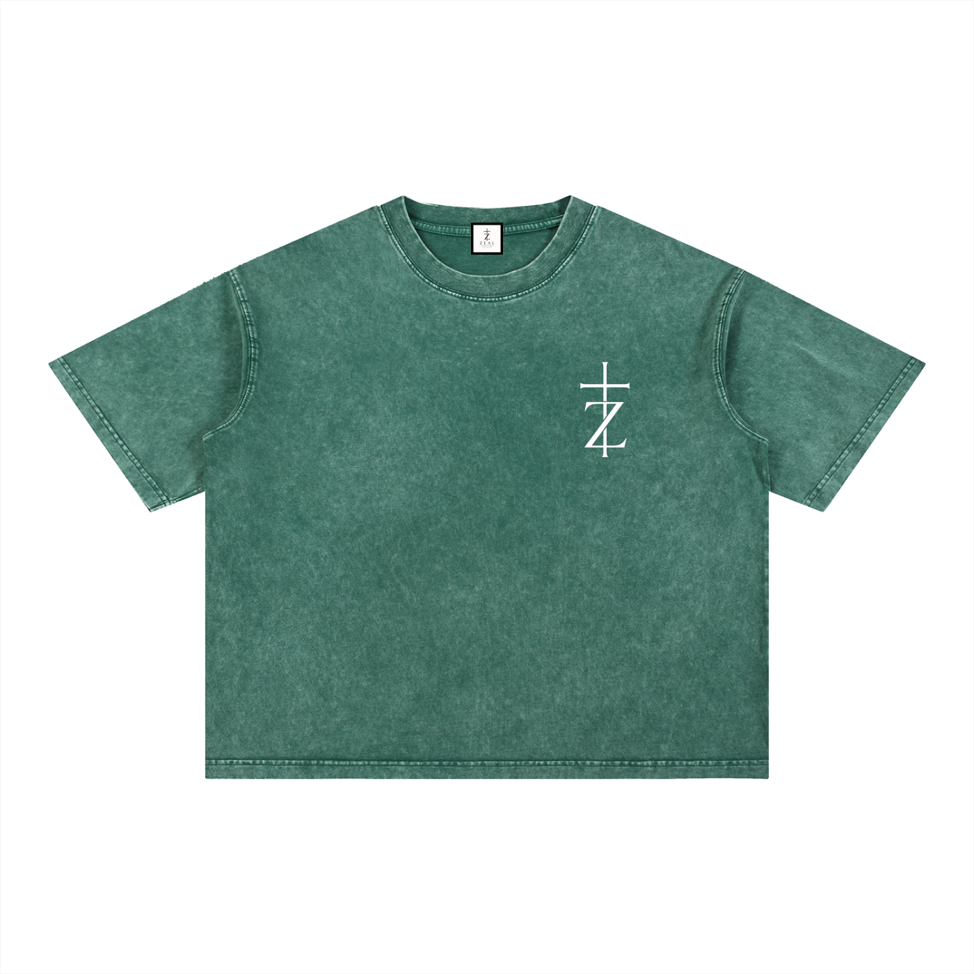 Pray More, Worry Less - Christian Tee - Mineral Wash Boxy Cotton T-Shirt