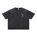 His Mercy - Christian Tee - Mineral Wash Boxy Cotton T-Shirt