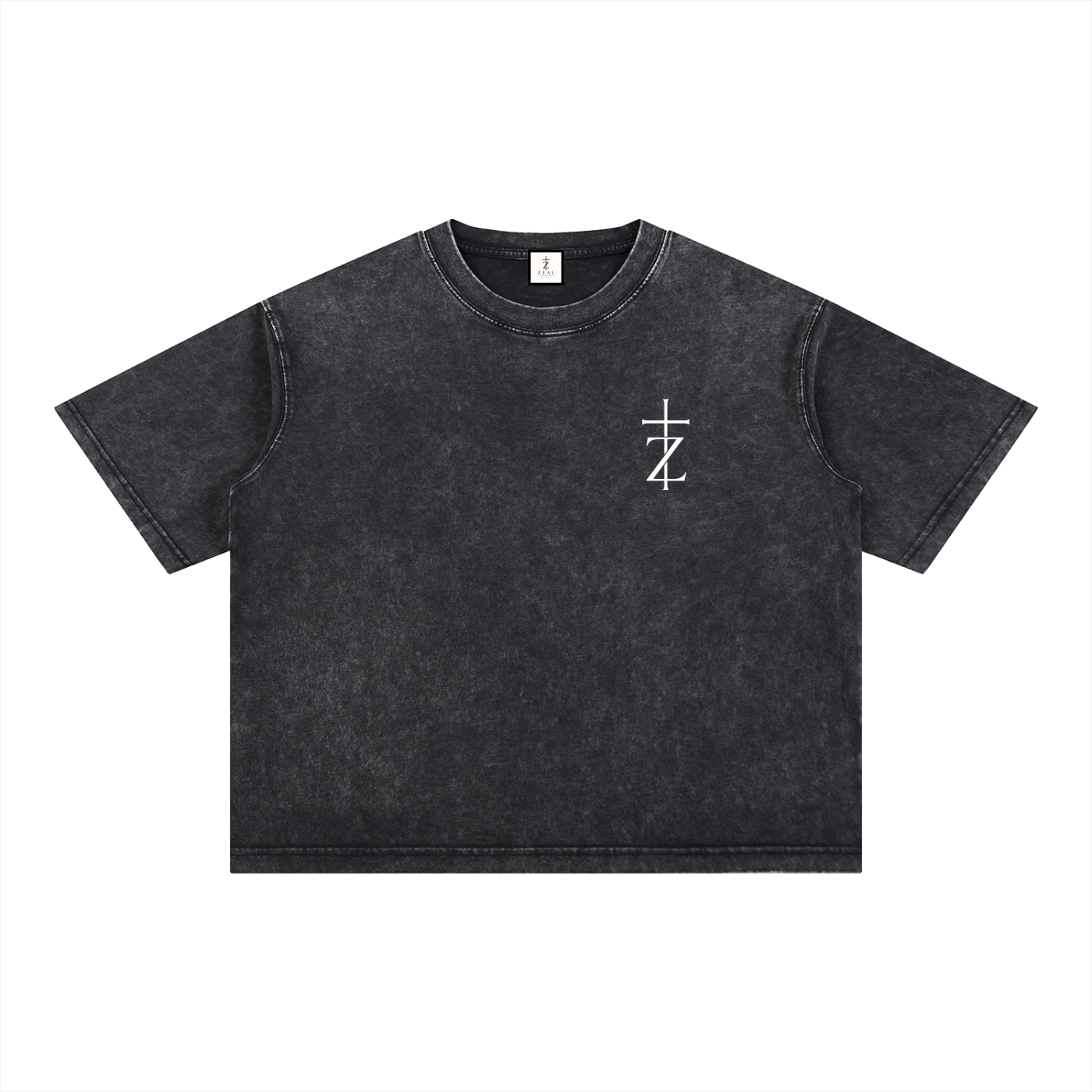 His Mercy - Christian Tee - Mineral Wash Boxy Cotton T-Shirt